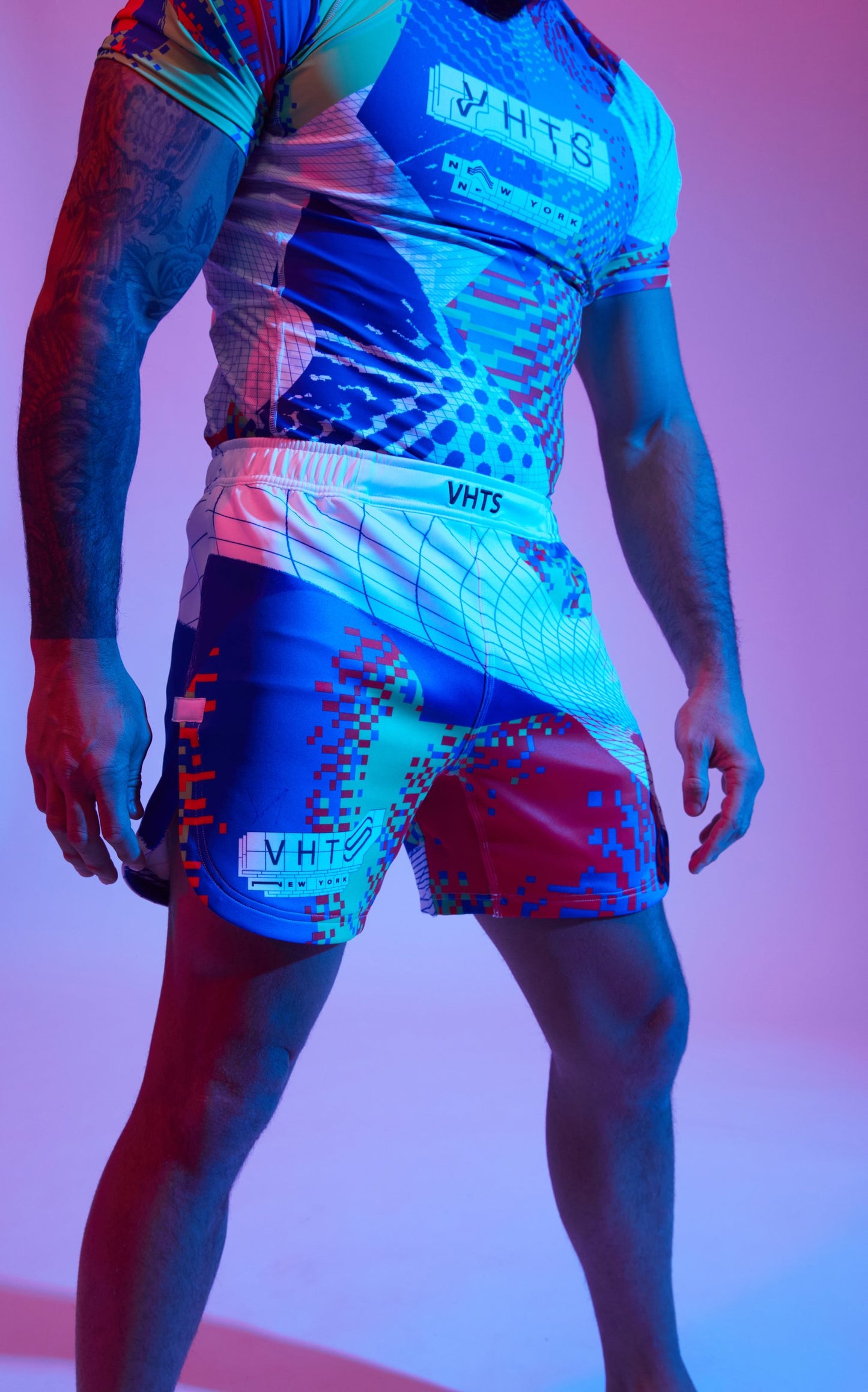 J. Demsky x VHTS collaboration Combat shorts