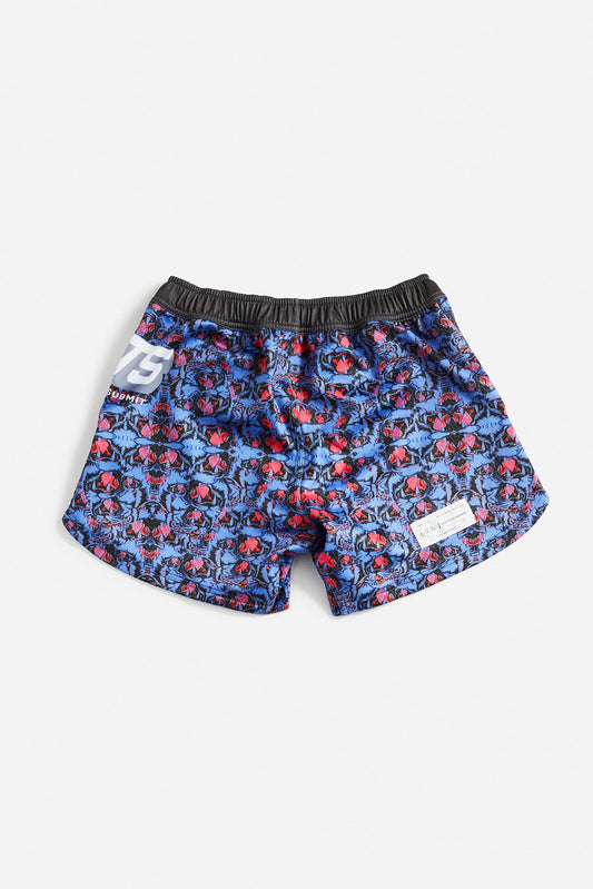 S/S Trippy Tiger combat shorts Blue