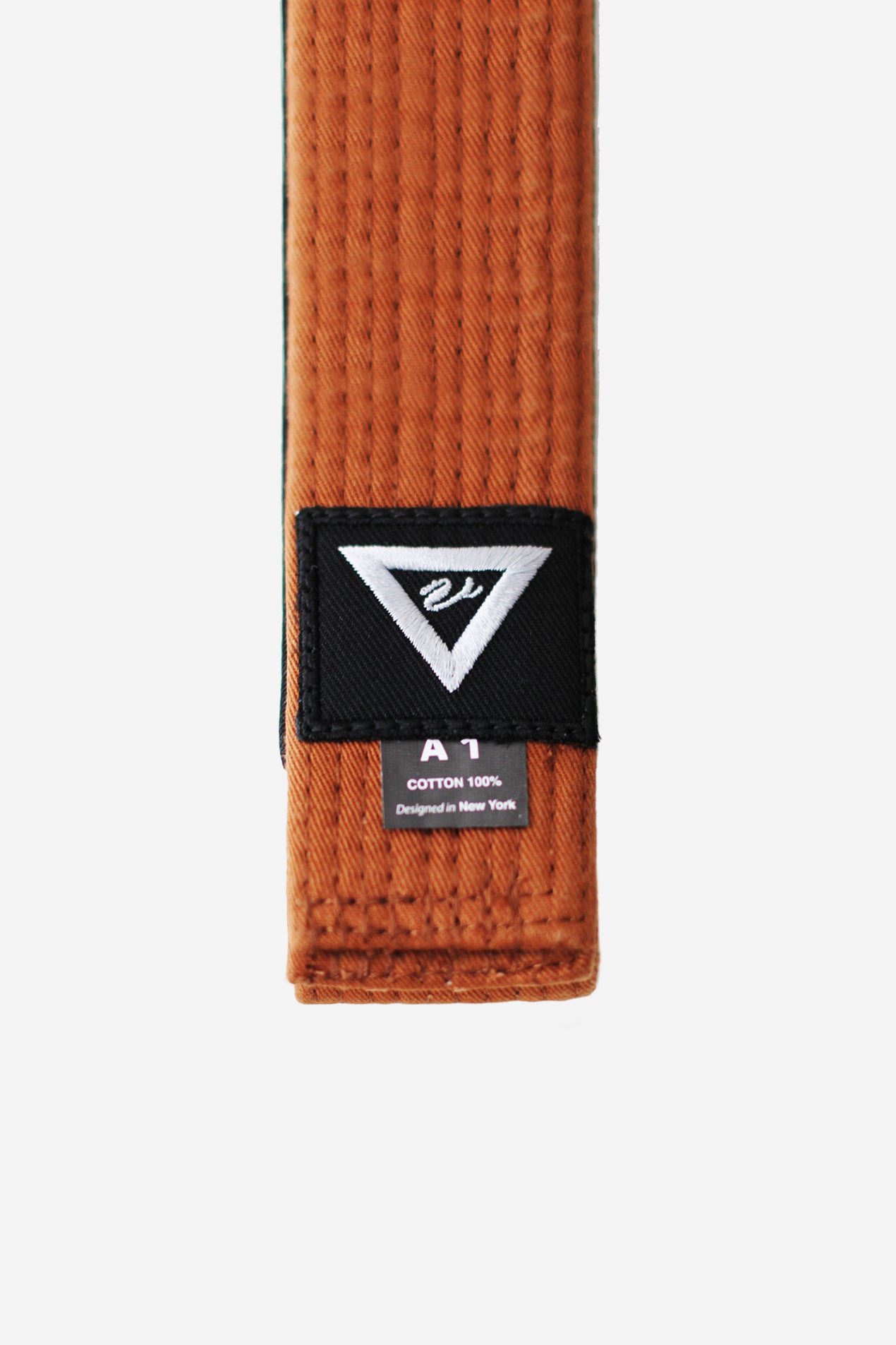PREMIUM COTTON BELT Brown 100% Cotton Double Weave Core Durable Embroidered VHTS Logo Label 10 Stitching Line vhts europe