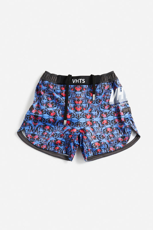 S/S Trippy Tiger combat shorts Blue