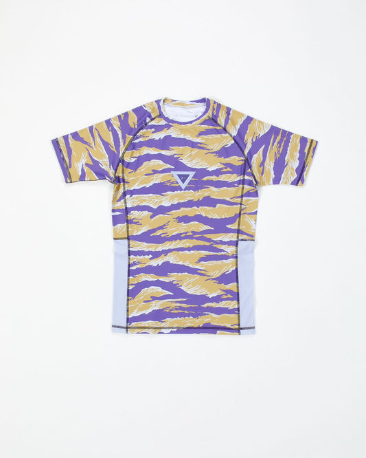 2023 Camo series “Tiger” short sleeves rash guard