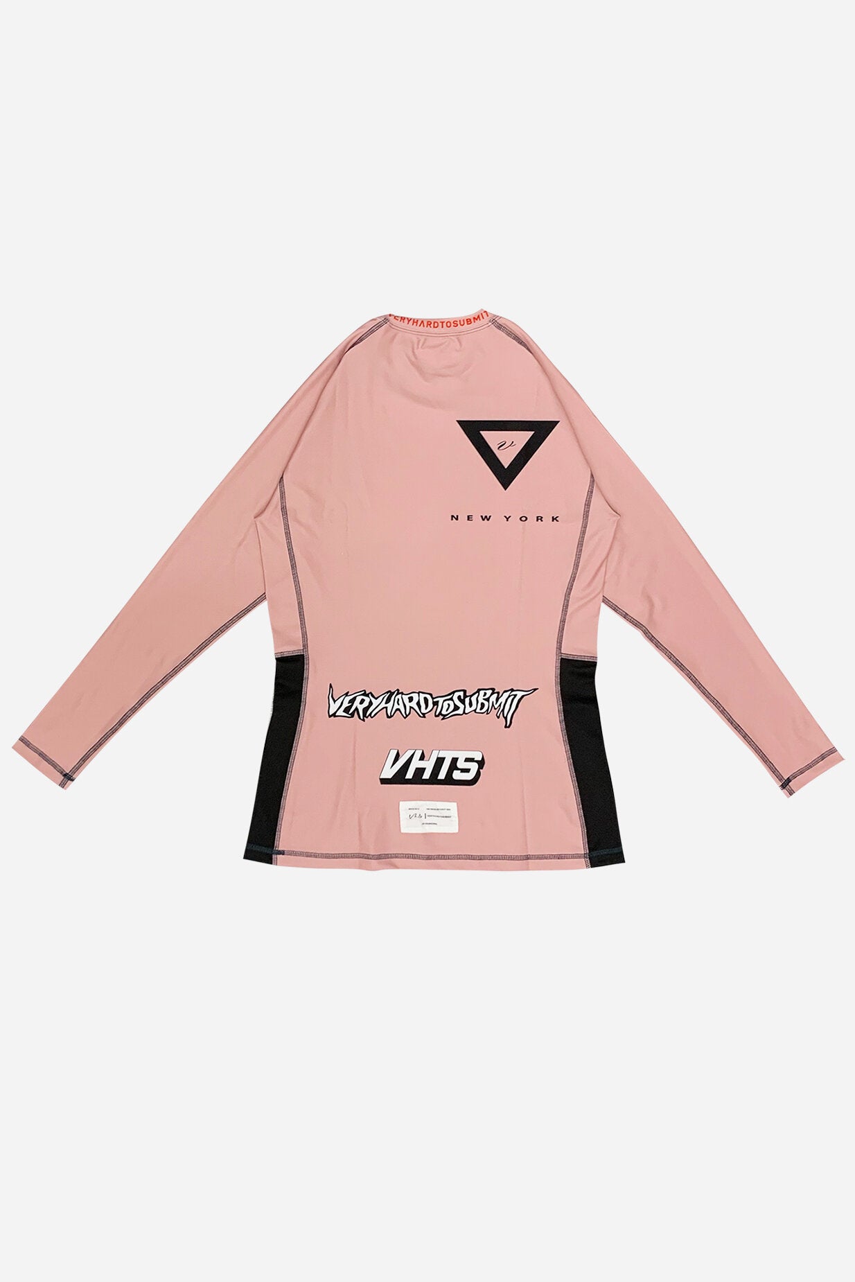 Pink (Female fitting) Long sleeves Rash Guard8 0% Polyester x 20% lycra   side mesh panel ventilation system  contrast stitching  sublimation printing  Female body type fitting vhts europe